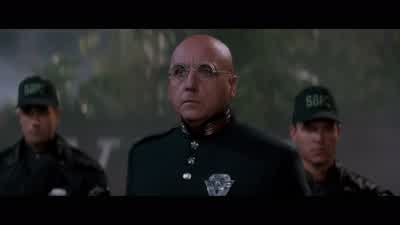 Did you bump your nogginand think you're Pancho VillaWhoNever mindTime to take a standGood While you're doing it loan me a gun Two gunsYou'd use these weapons against men and women who uphold the lawWe use these weapons to shop for groceries dick - Demolition Man