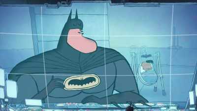 ...and though I'd won
the brutal fight, - Merry Little Batman