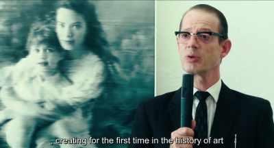 And thus creates for the
first time in art history
. - Never Look Away