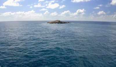 And today is going to
be her first visit back in - Shark Beach With Chris Hemsworth