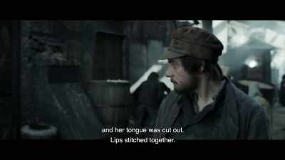 And her tongue was cut out.
Lips stitched together. - The Ninth