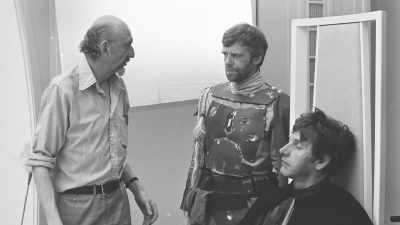And tried the suit on
and everything fitted perfectly. - Under the Helmet: The Legacy of Boba Fett