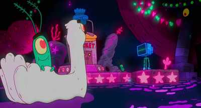 And this two-bit bucket will be
the front for my secret headquarters. - Plankton: The Movie