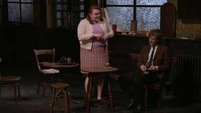 And two sugars. Even though I shouldn't - National Theatre Live: Hangmen