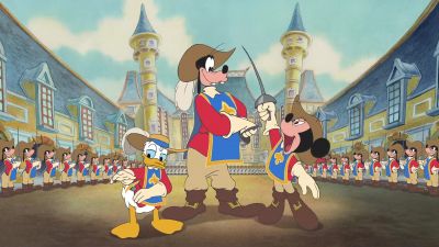 And two for tea - Mickey, Donald, Goofy: The Three Musketeers