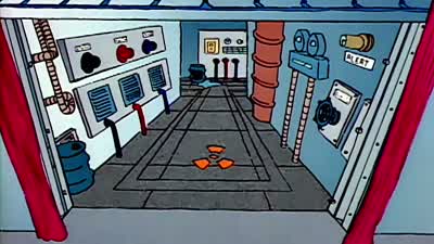 And, uh, over here is our thermal regulator. - The Simpsons
