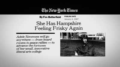And ultimately,
we put Hampshire on a solid
financial footing. - The Unmaking of a College