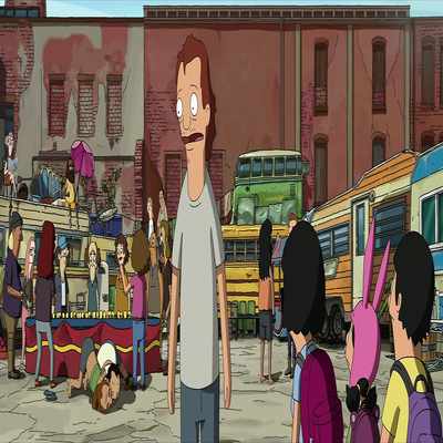 And us second shift folks
are, uh, doing this. - The Bob's Burgers Movie