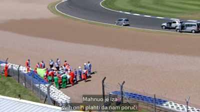 And he waved from behind
all those sheets to tell us, - Schumacher