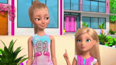 And we were hiding
in Barbie's closet - Barbie: A Touch of Magic