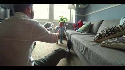 And we were like,
"Wow, that was his first steps." - Babies