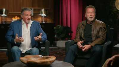 And we're supposed to--
In the daytime, - Arnold & Sly: Rivals, Friends, Icons