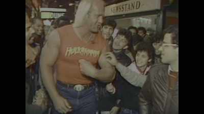 And as we're walking, he goes,
"Do you guys use razor blades to bleed?" - Mr. McMahon
