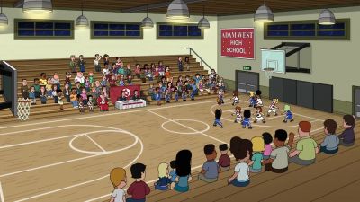 And we've got a tie
heading into the final moments - Family Guy