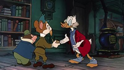 And what can I do for you two gentlemen - Mickey's Christmas Carol