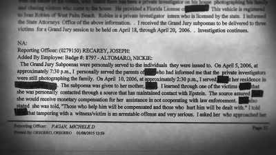 ‐ And what they do
according to lawsuits - Surviving Jeffrey Epstein
