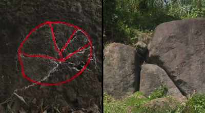 ‐ And what do you see?
You've got the three rocks‐‐ - Lost Gold of World War II