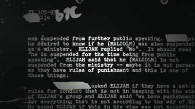 And what it's doing is, - Who Killed Malcolm X?