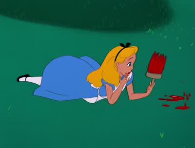 And who is this Uh well Well well now uh uh let me see my dearIt certainly isn't a heart Uh do you suppose it's a club - Alice in Wonderland