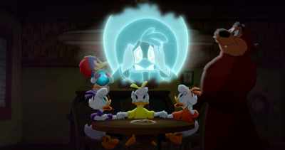 -And why are you in my head?
-(clanging) - Legend of the Three Caballeros