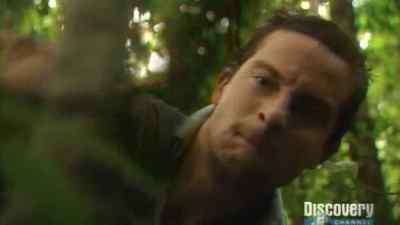 And this will end up getting hooked
because it is wet - Man vs. Wild
