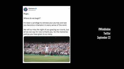 And Wimbledon thanked
him for the joy - Roger Federer: A Champions Journey