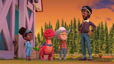 And with Tara's help,
and even more practice, - Dino Ranch