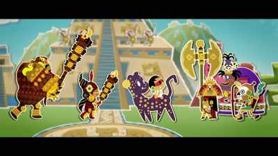 And with the three Great Warriors
by our side, we are off! - Maya and the Three