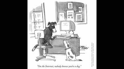 And it won't matter,
but becoming your own filter - Lo and Behold: Reveries of the Connected World