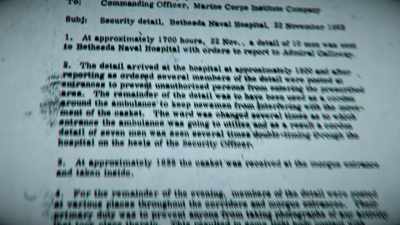 And he wrote that the casket
arrived at 1835 hours. - JFK: What The Doctors Saw