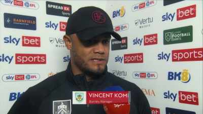 'And, yeah, I said it
in the press conference before, - Mission to Burnley
