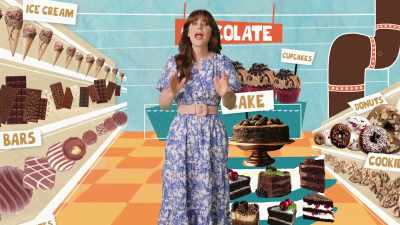 And yes, I know, I promised
that we're going to find out - What Am I Eating? With Zooey Deschanel