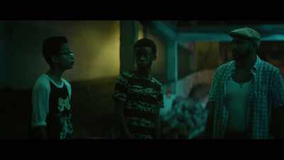 And yo, that mirror is dirty as hell. - Vampires vs  the Bronx