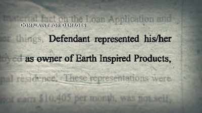 And you're aware that when you
signed that application to the bank, - Two Shallow Graves