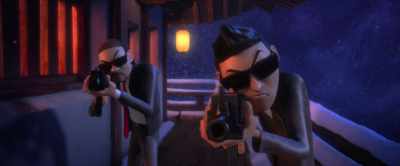And while you're both
looking all confused, - Spies in Disguise