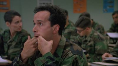 And you're sitting there like - In the Army Now
