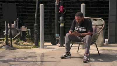 Anderson: While Taye and Bruno
perfect their moves, - The Real Full Monty