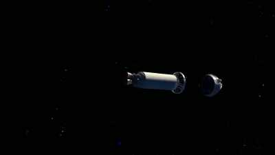 Andet trin sender
Starliner-kapslen i kredsløb. - Space Titans: Musk, Bezos, Branson