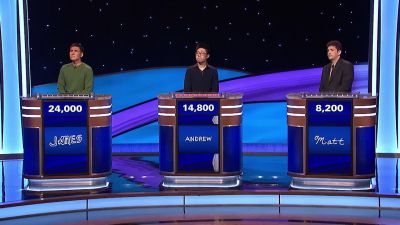 Andrew?
- What is a gauntlet? - Jeopardy! Masters