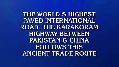 Andrew.
- What is the Silk Road? - Jeopardy! Masters