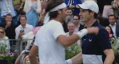 Andy Murray makes a winning return
to competitive action. - Andy Murray: Resurfacing