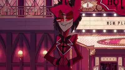 [Angel/Husk] [eating popcorn] - Hazbin Hotel