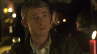 Angelo, glass of white wine, quickly! - Sherlock