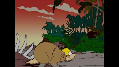 (animals screeching) - The Simpsons