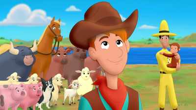 (animals squealing) - Curious George: Go West, Go Wild