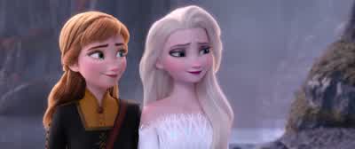 Anna I need to ask you a questionOkayDo you want to build a snowmanWhatThank goodness water has memoryAnnaElsaKristoff And SvenYou all came backOh I love happy endings - Frozen II