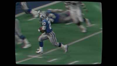 [announcer 2] From the end zone, - Bye Bye Barry