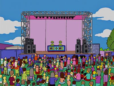 ANNOUNCER:
And now, our opening act, - The Simpsons