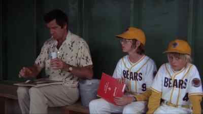 ( announcer )
Don Jacobsen, second base. - The Bad News Bears