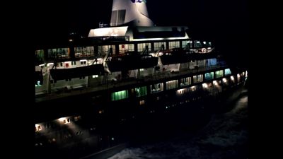Announcer: First-seating
dinner is now being served - The Love Boat